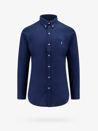 Cotton shirt with front embroidered logo thumbnail