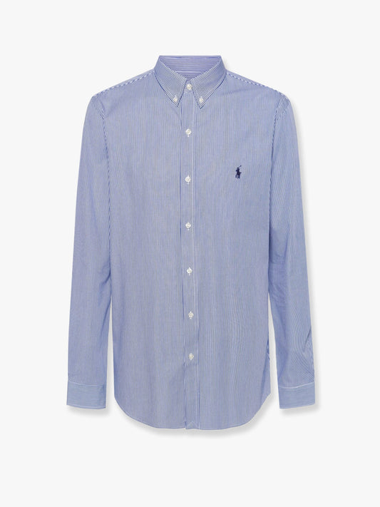 Camicia a righe in cotone stretch