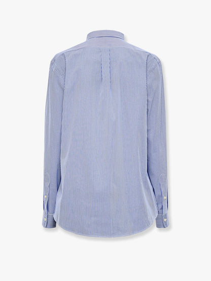 Camicia a righe in cotone stretch thumbnail
