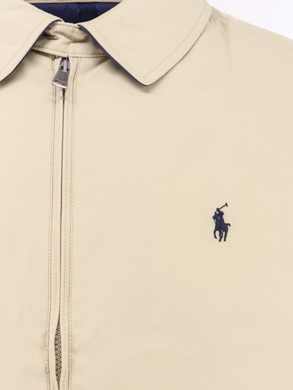 Nylon down jacket with contrasting embroidered logo thumbnail