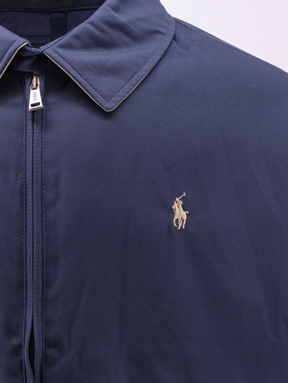 Nylon down jacket with contrasting embroidered logo thumbnail