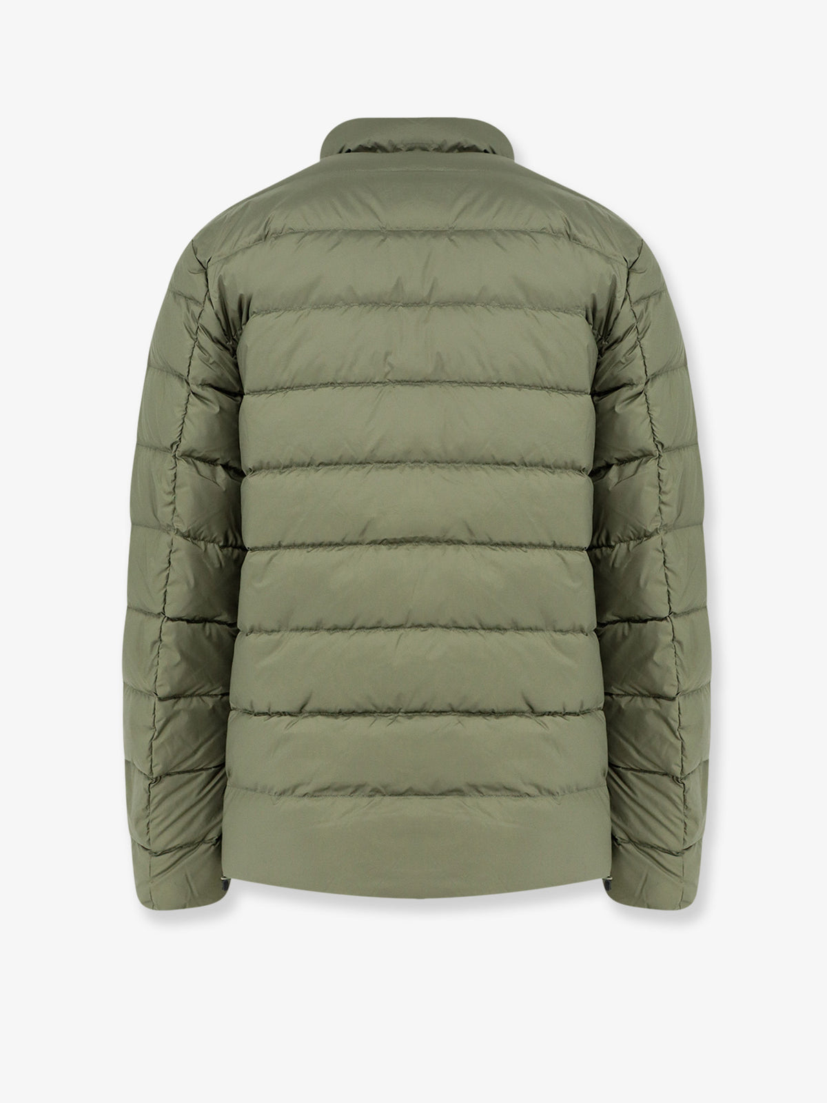 Packable down jacket made from recycled materials
