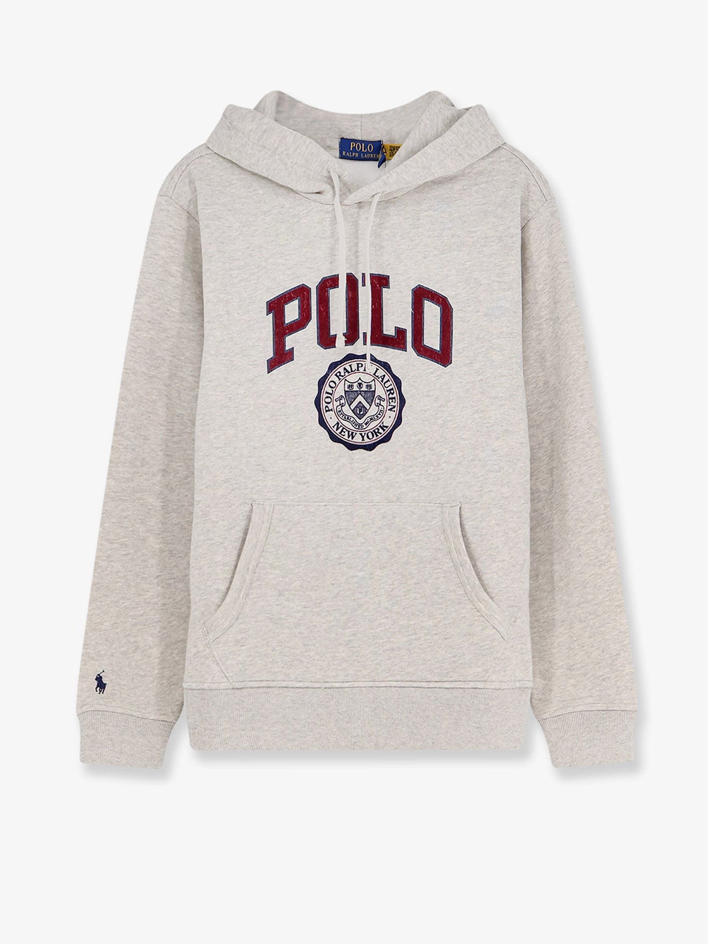 Hooded cotton blend sweatshirt