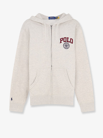 Cotton blend sweatshirt with hood thumbnail