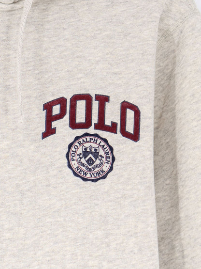 Cotton blend sweatshirt with hood thumbnail
