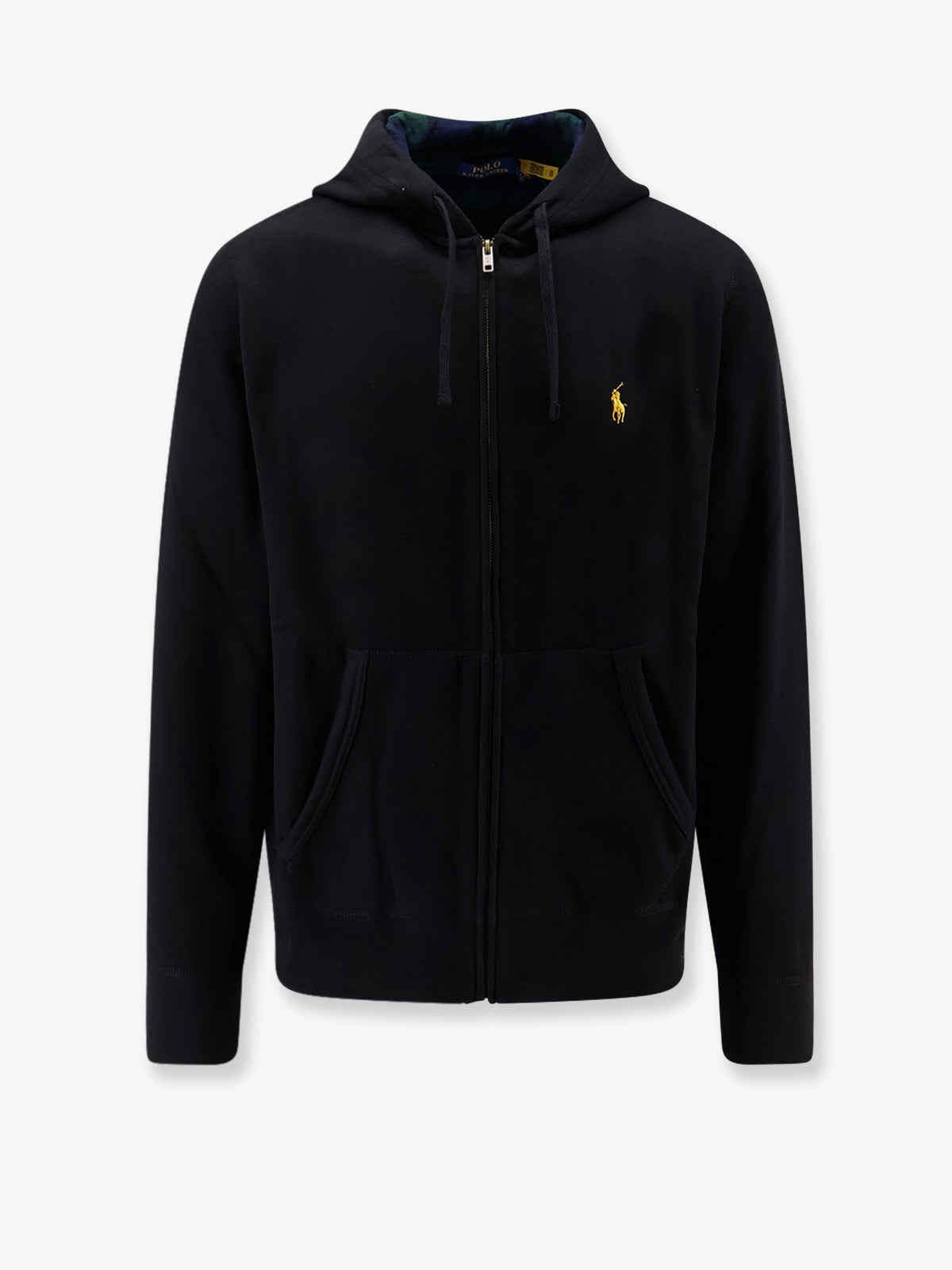 Hooded cotton blend sweatshirt