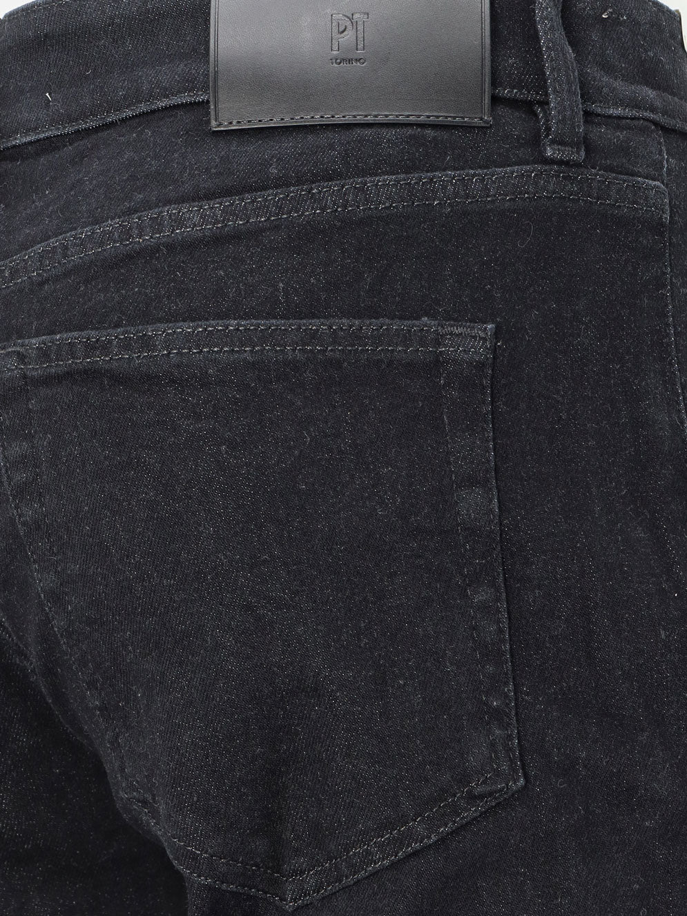 Indie black denim jeans