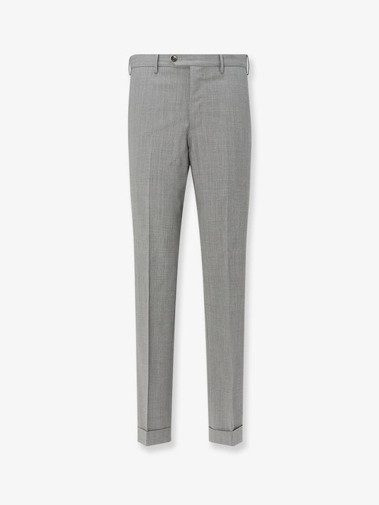 Madras wool trousers