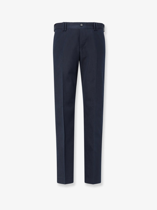 Michael trousers in a wool and cotton blend