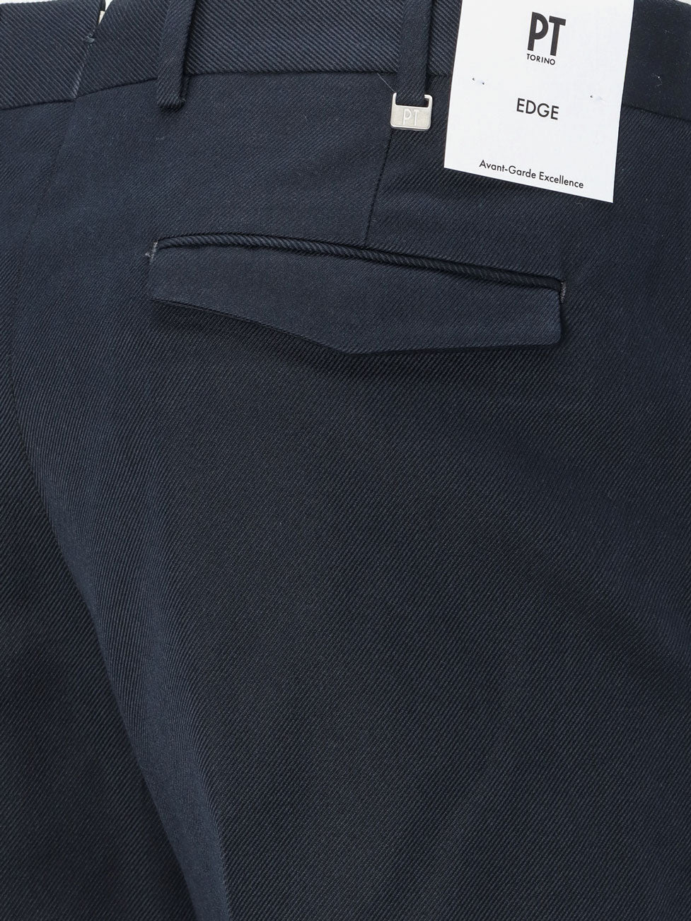 Michael trousers in a wool and cotton blend