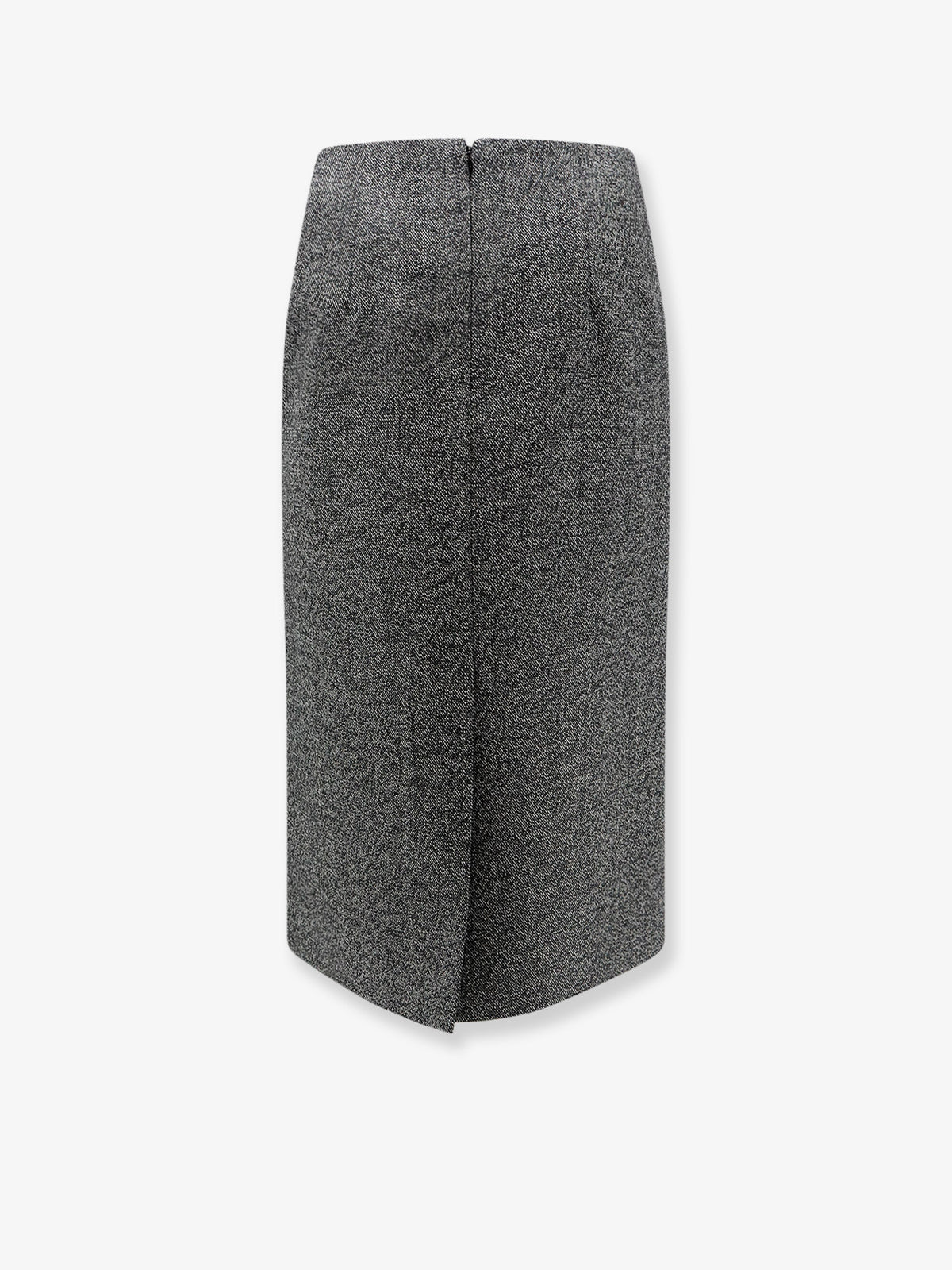 Tweed wool midi skirt