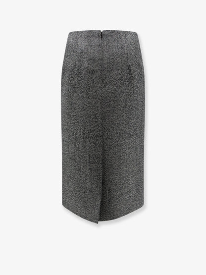 Tweed wool midi skirt thumbnail