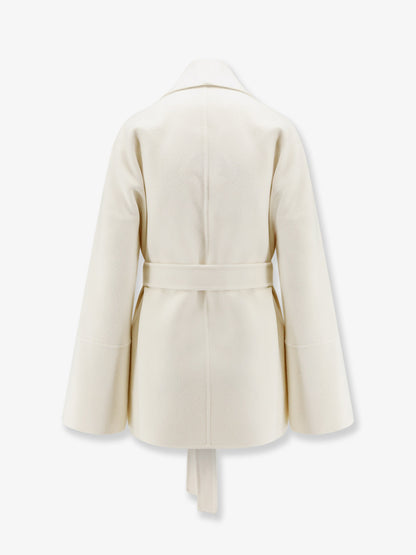Marena wool and cashmere coat with shawl collar thumbnail