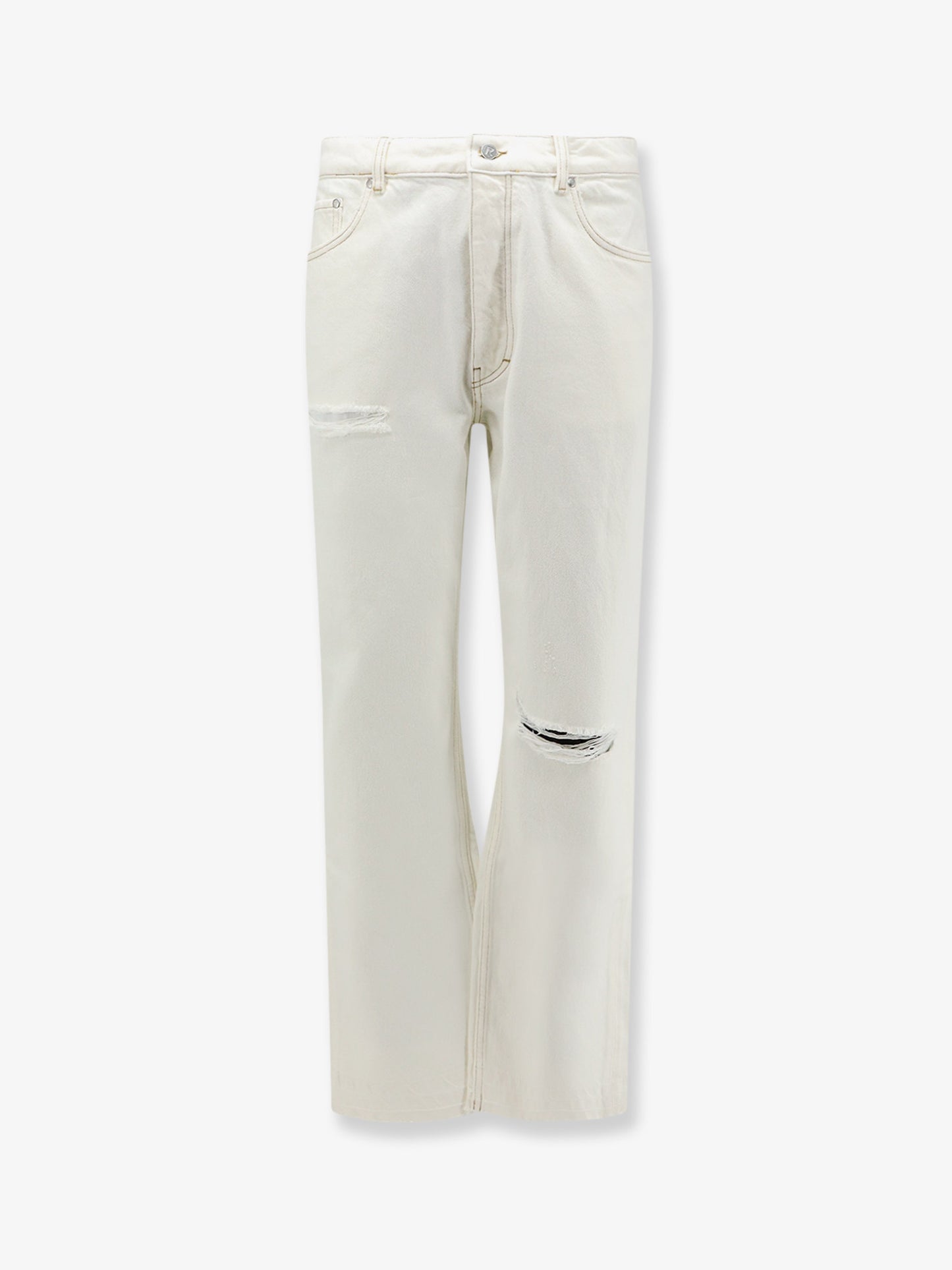 Heaton white denim jeans