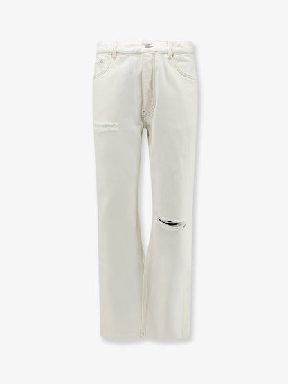 Heaton white denim jeans thumbnail