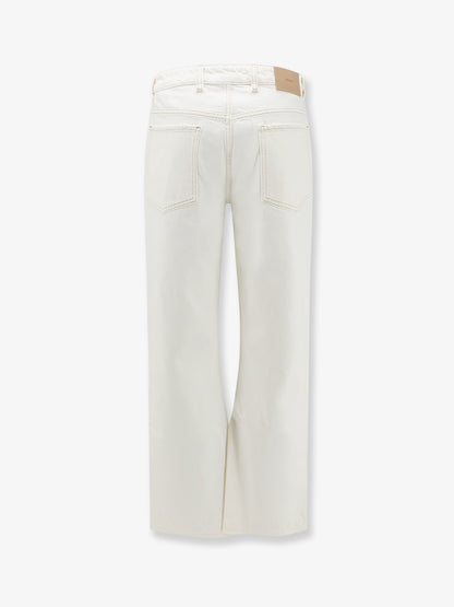 Heaton white denim jeans thumbnail