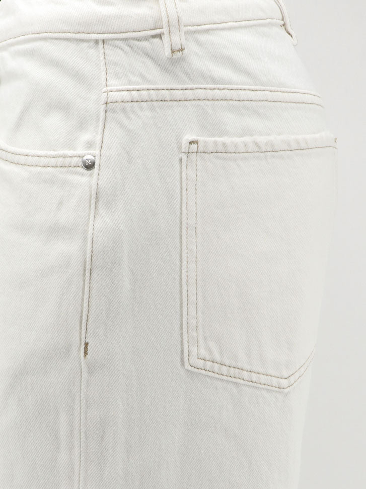 Heaton white denim jeans