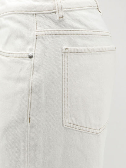 Heaton white denim jeans thumbnail