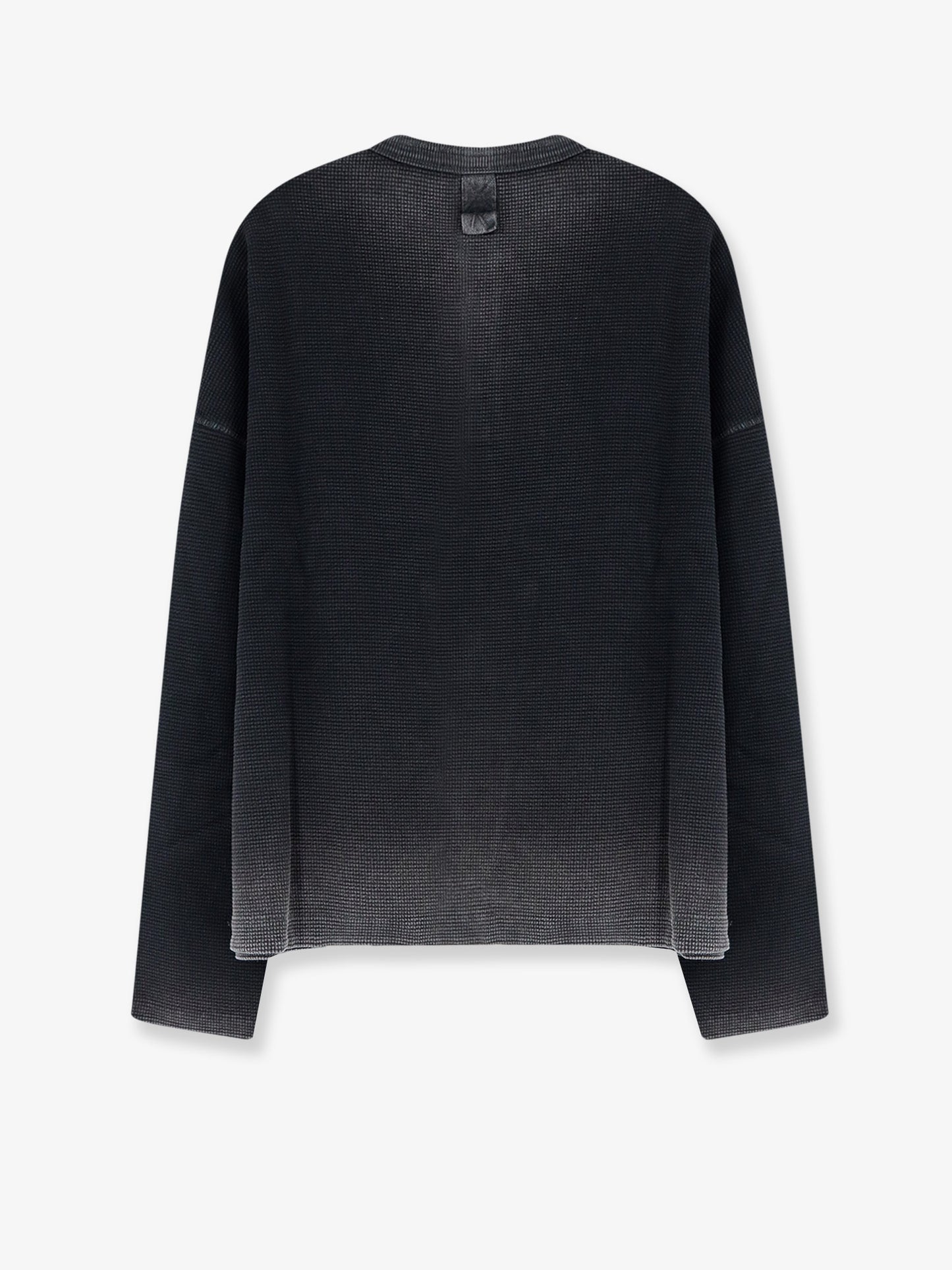 Cotton Henley T-shirt with a washed-out effect