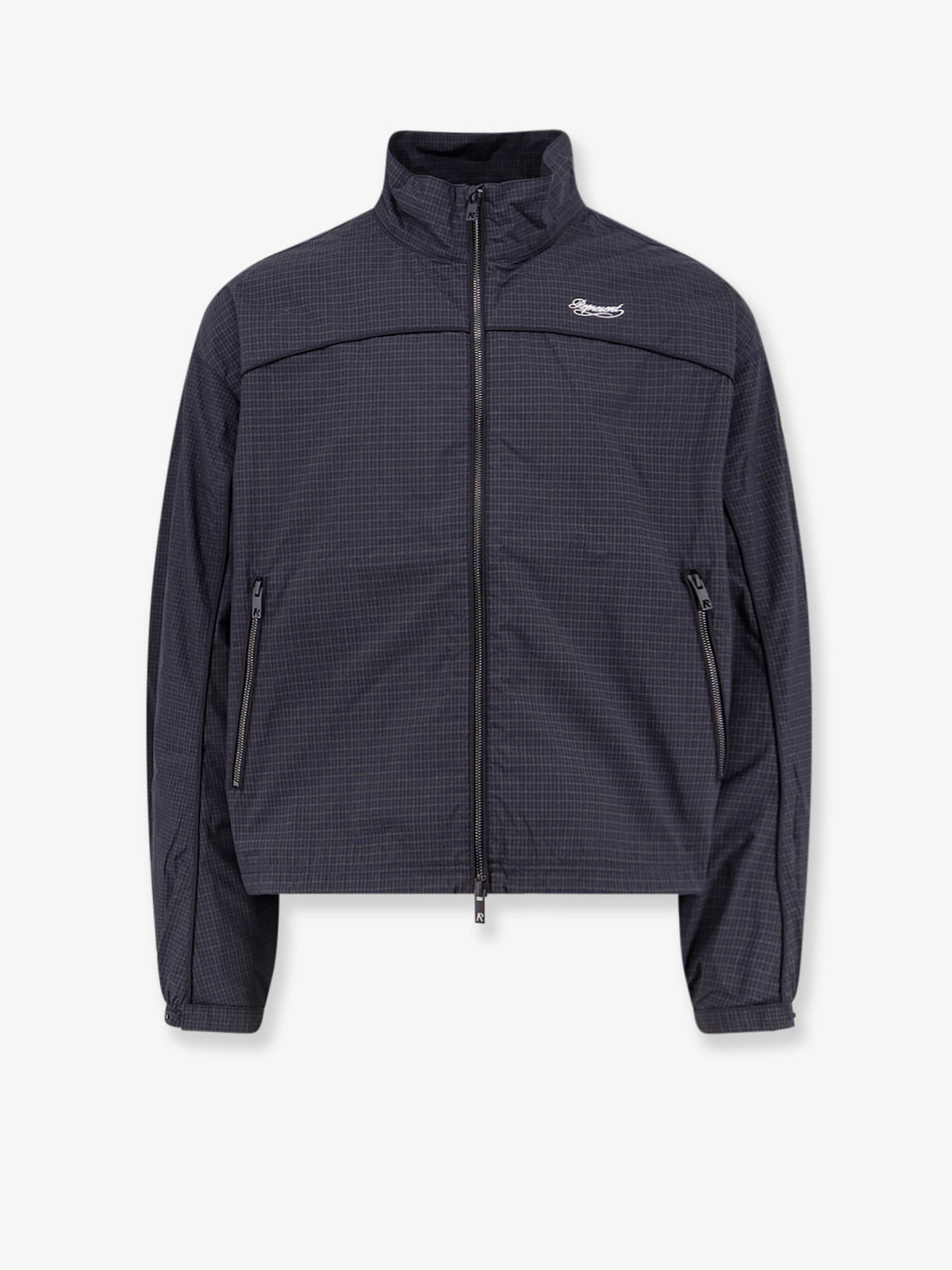 Riot Track nylon jacket with checkered pattern
