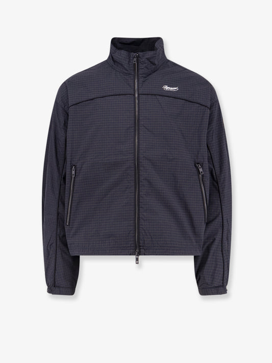 Riot Track nylon jacket with checkered pattern
