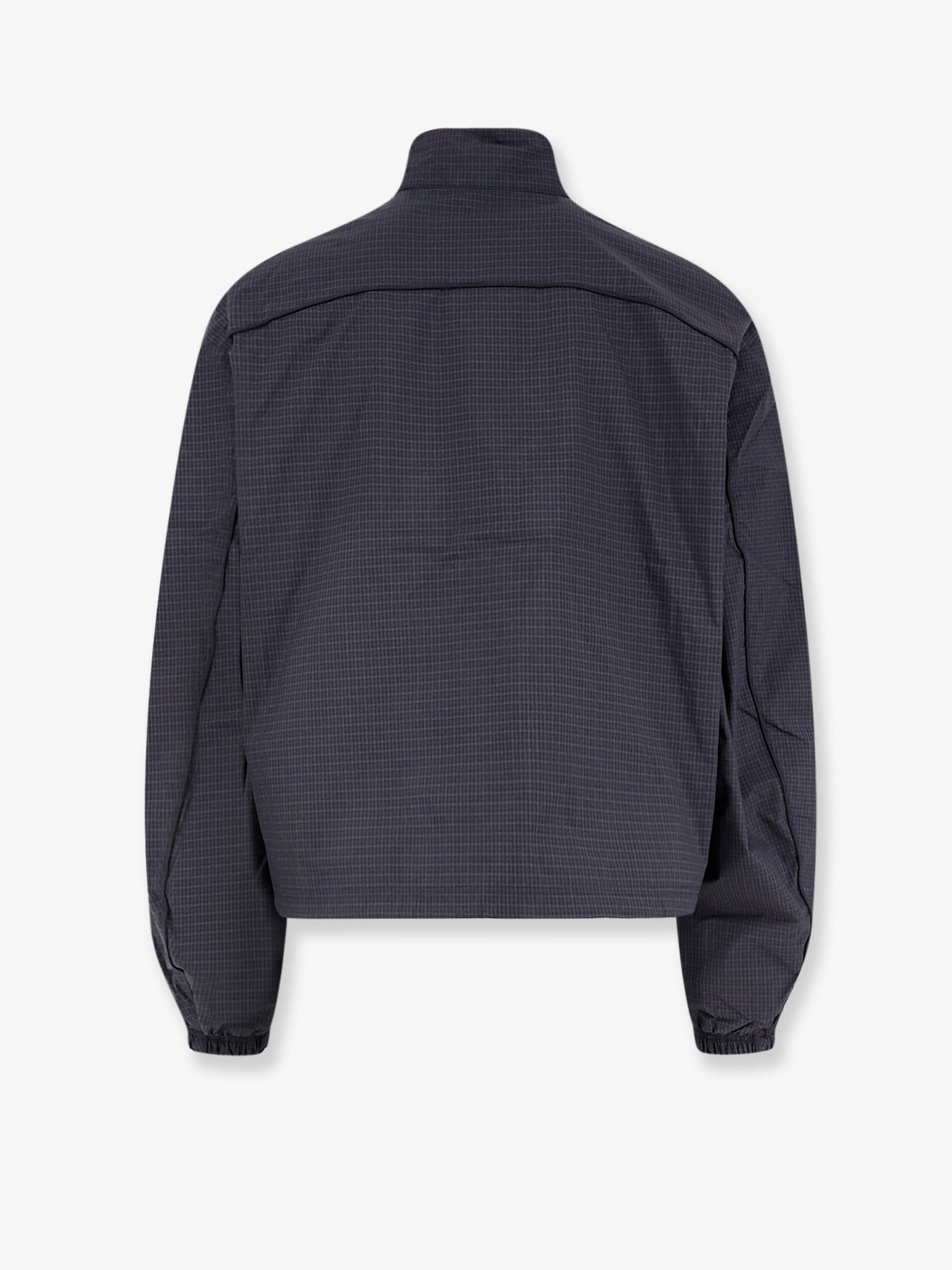 Riot Track nylon jacket with checkered pattern