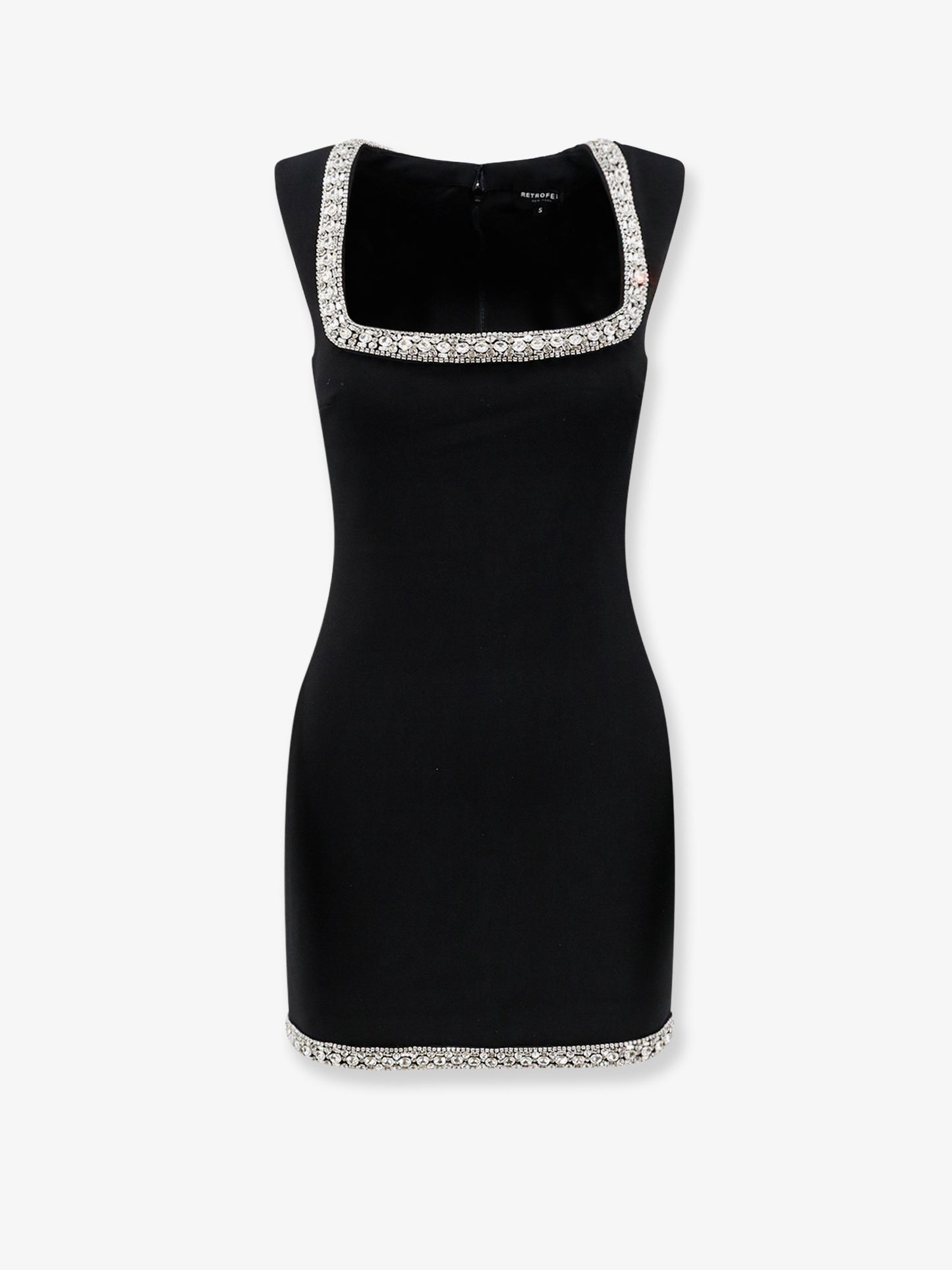 Stretch fabric mini dress