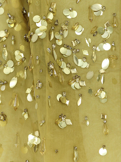 Voile shirt with sequins and rhinestones thumbnail