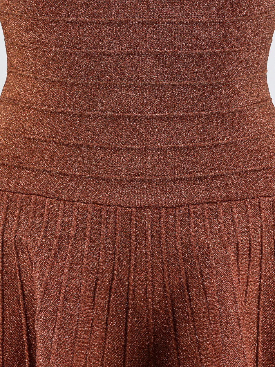 Vestito in maglia con effetto lurex