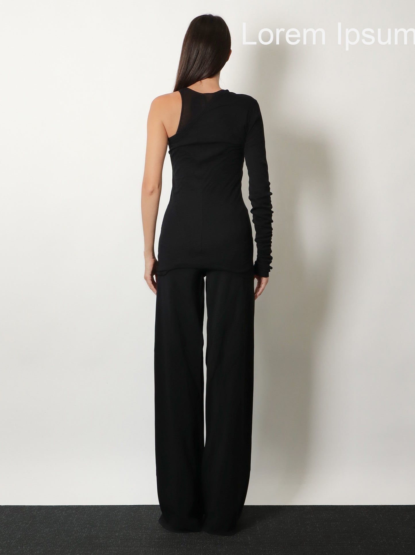 Bias viscose and silk trousers