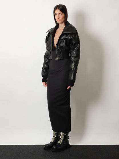 Gonna lunga Dirt Pillar in misto lana stretch thumbnail