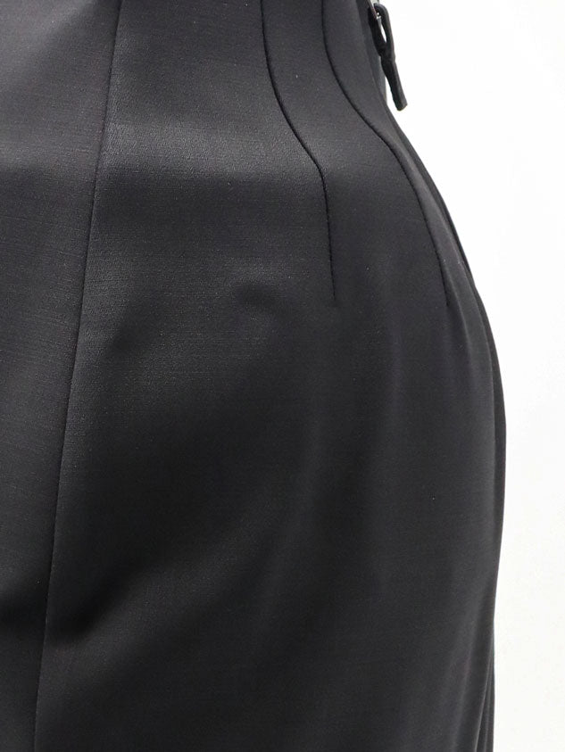 Dirt Pillar Long Stretch Wool Blend skirt
