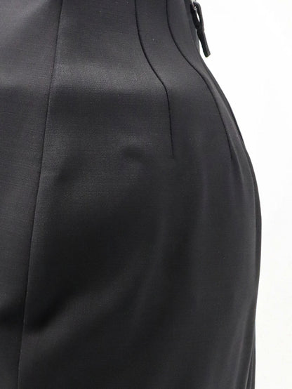 Dirt Pillar Long Stretch Wool Blend skirt thumbnail