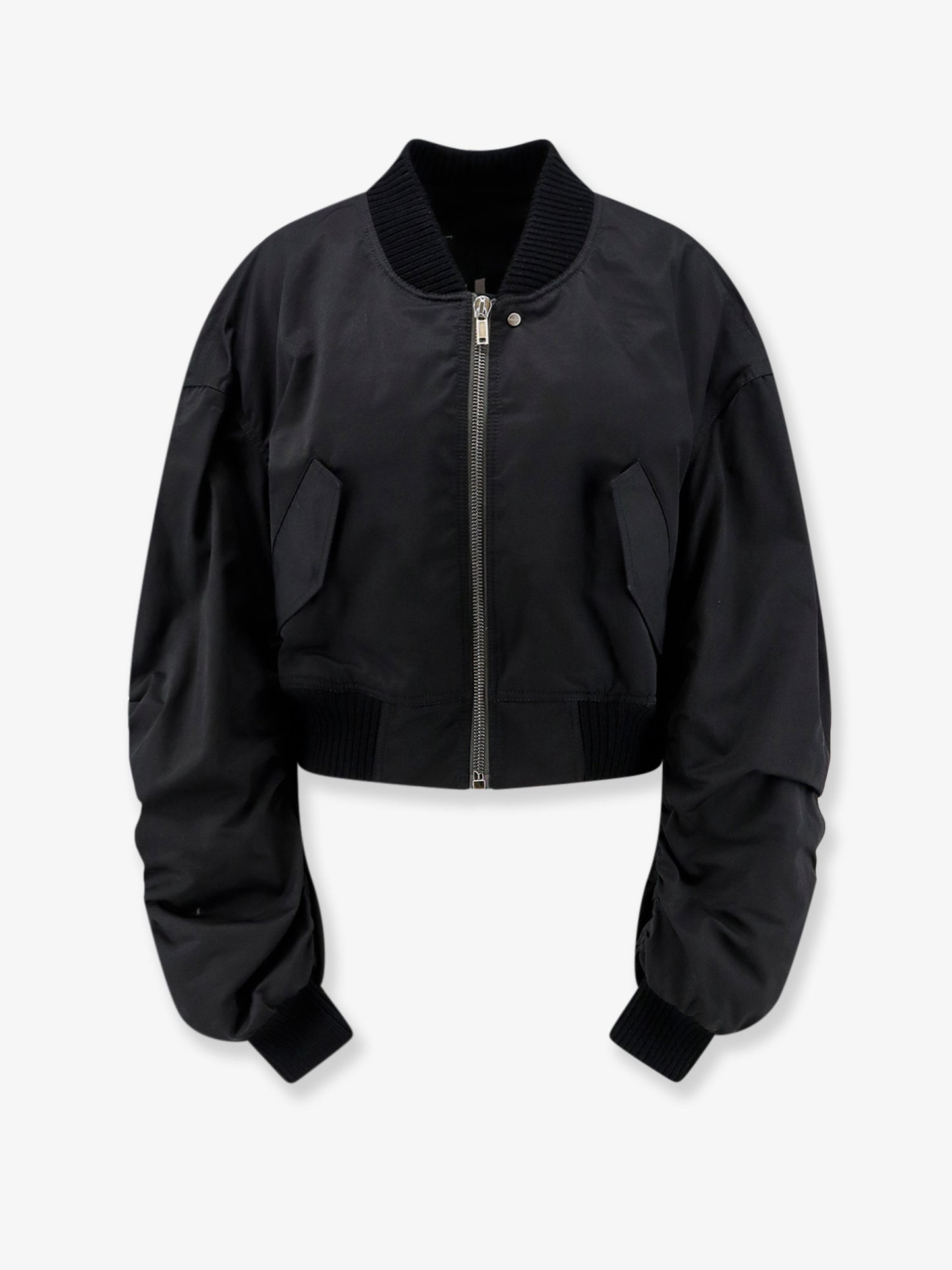 Secchia nylon and cotton blend crop jacket