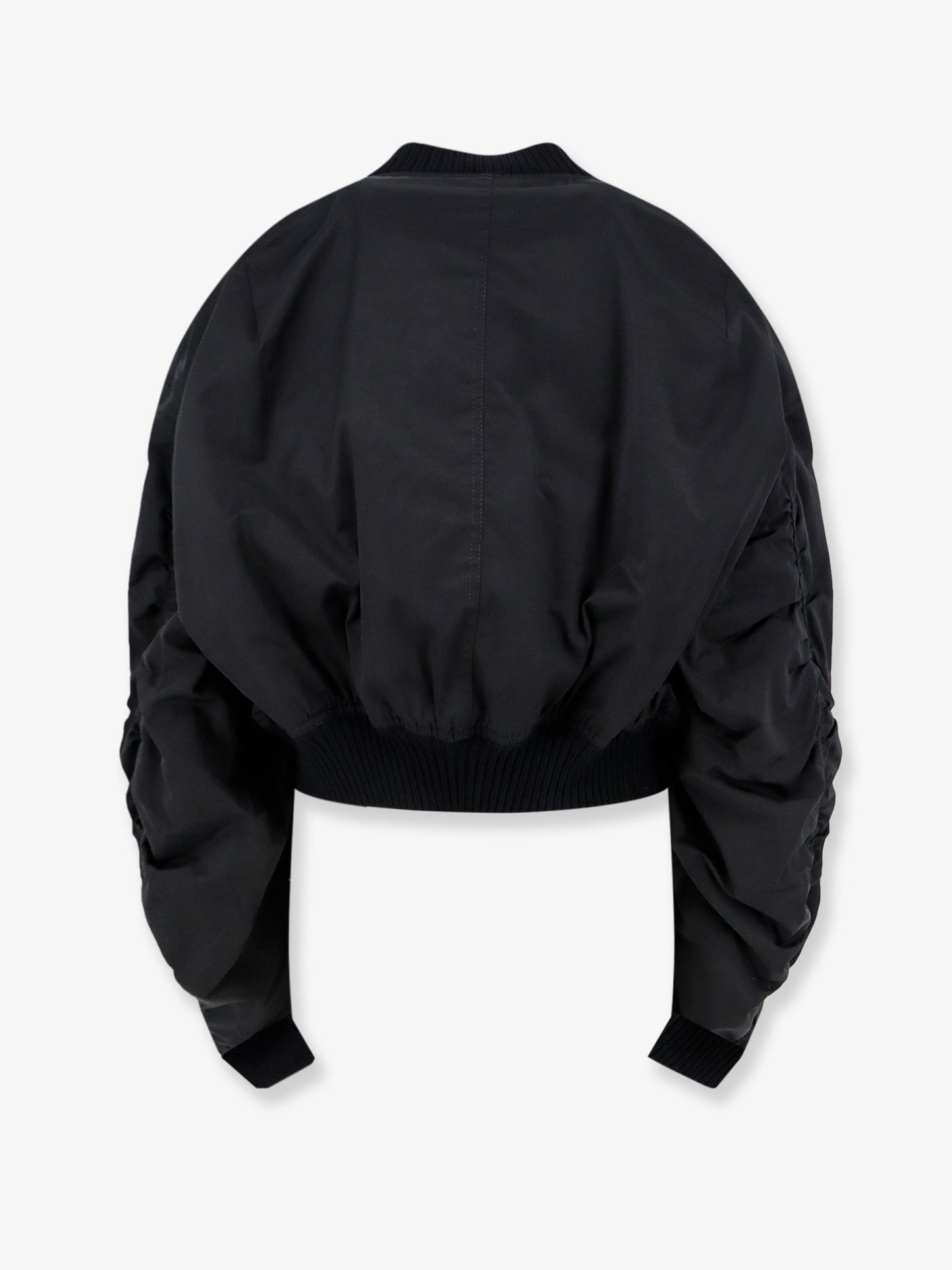 Secchia nylon and cotton blend crop jacket