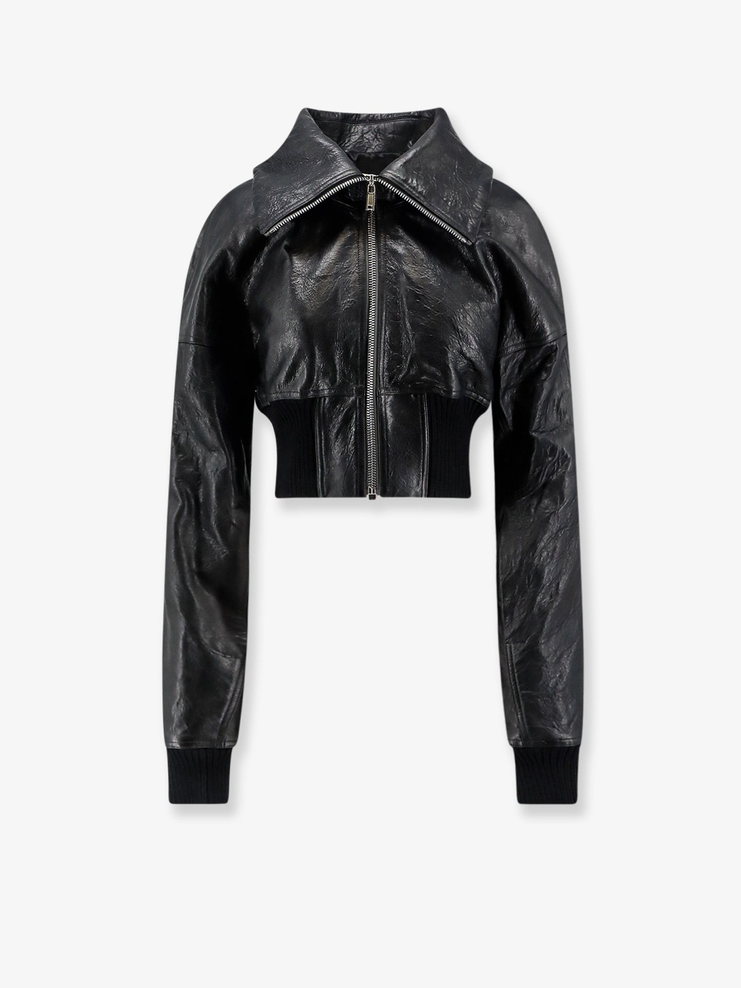 Dracuflight Cropped Leather Jacket