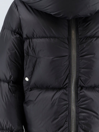 Crop-fit nylon down jacket thumbnail