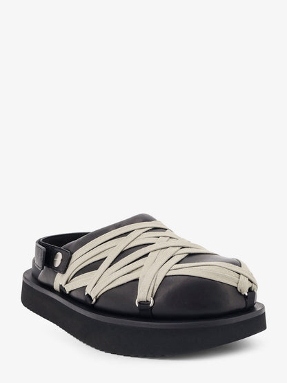 Sandali Padded Megalace Platform in pelle thumbnail