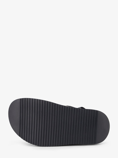 Sandali Padded Megalace Platform in pelle thumbnail