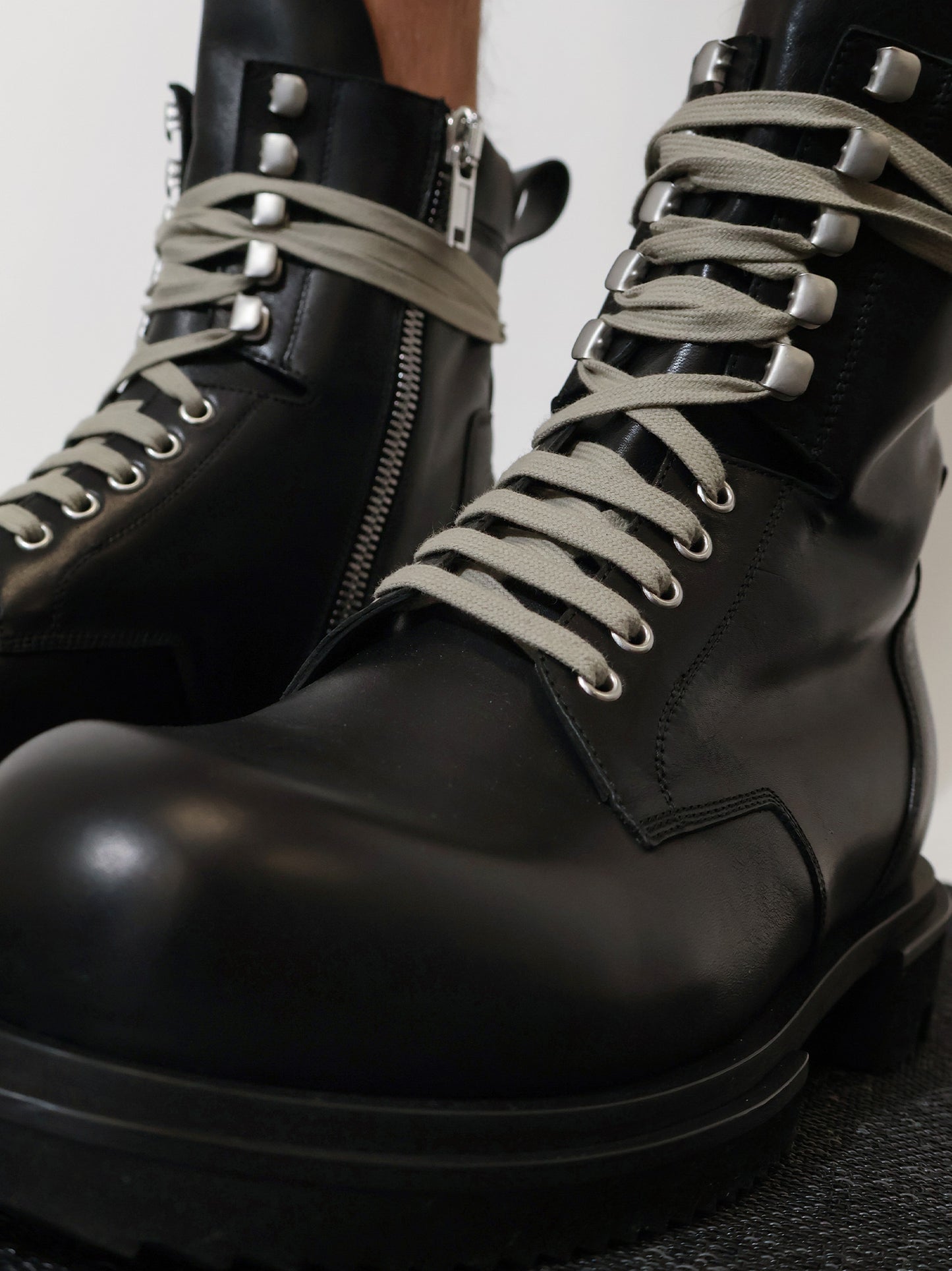 Leather boots