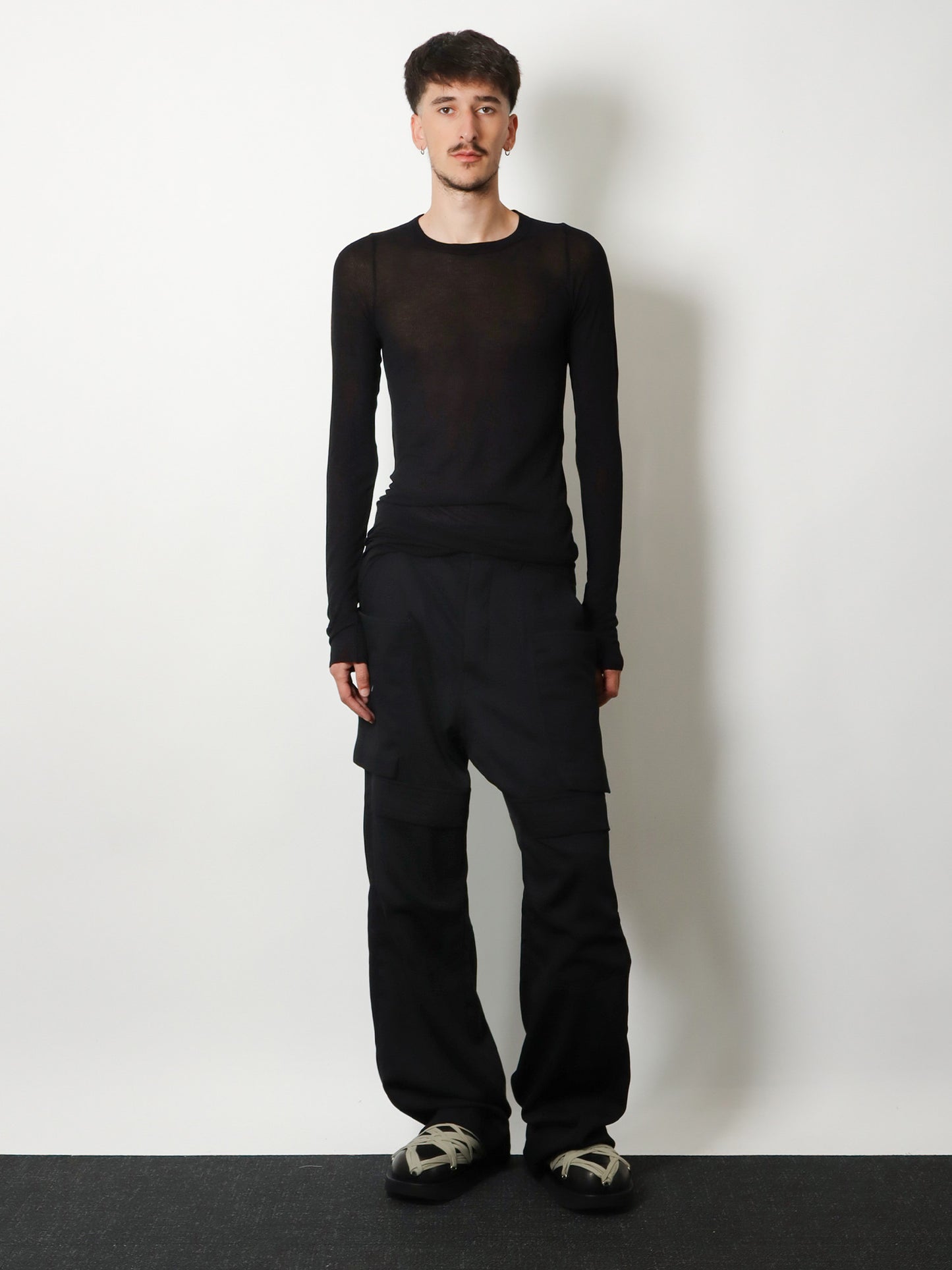 Viscose and silk blend T-shirt
