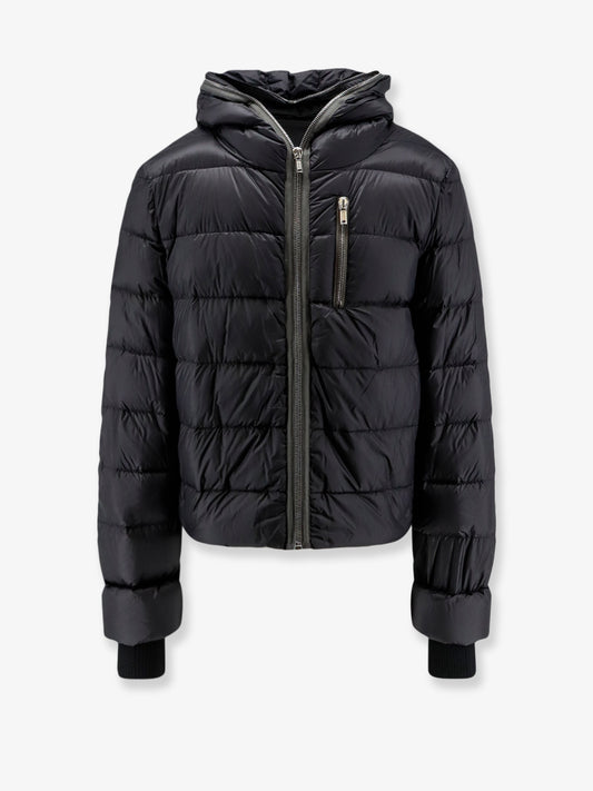 Quilted nylon down jacket