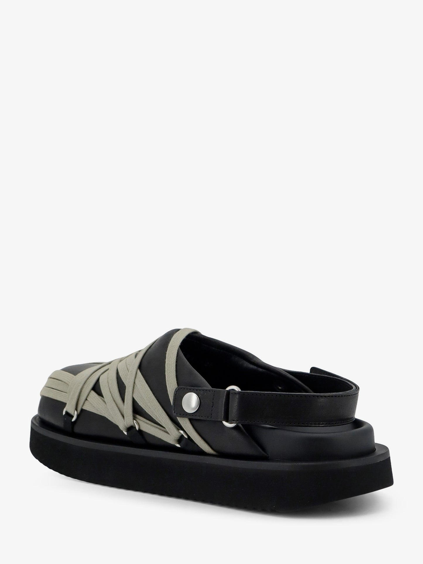Megalace leather sandals