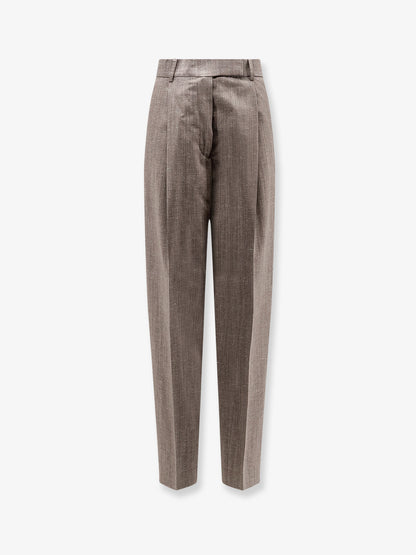 Mélange wool and viscose trousers thumbnail
