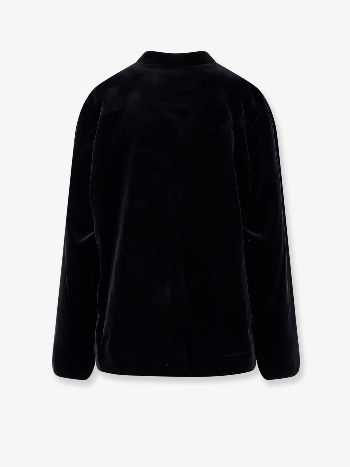 Velvet blazer with Pankou closure