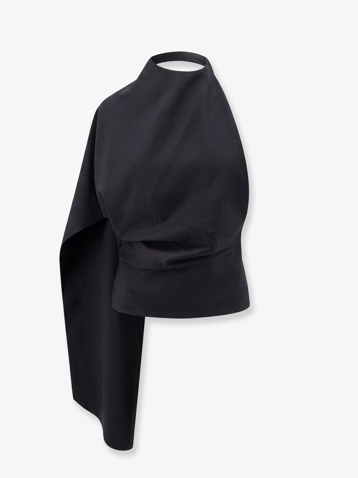 Draped wool top