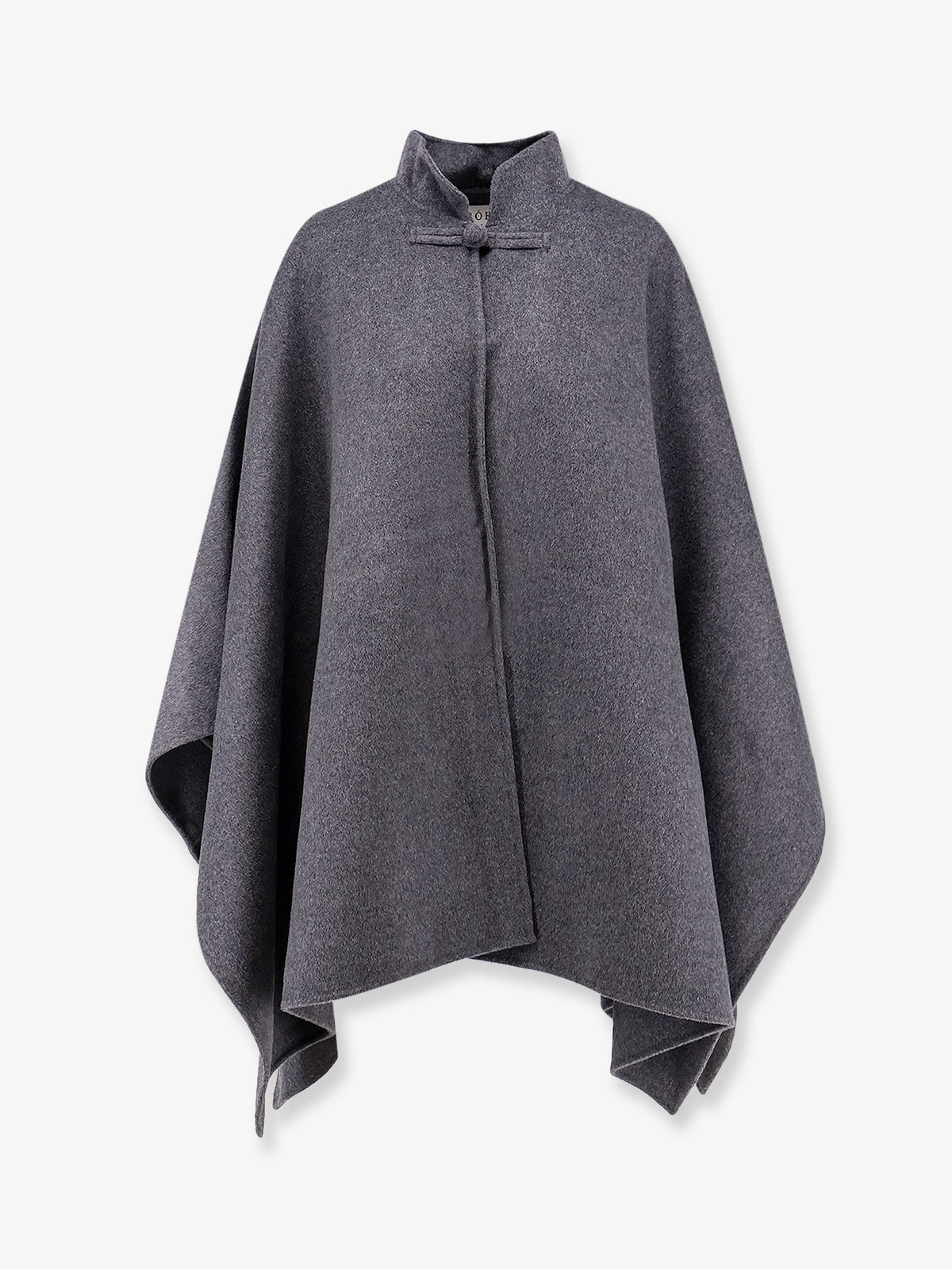 Wool cape with toggle