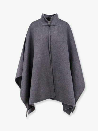 Wool cape with toggle thumbnail