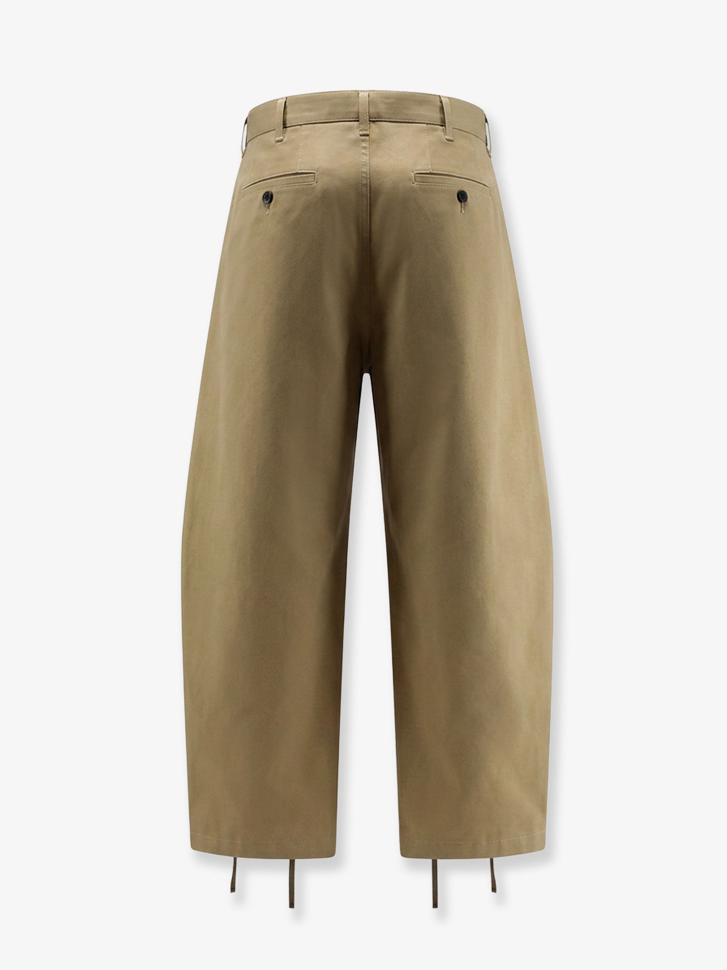 Cotton trousers with belt