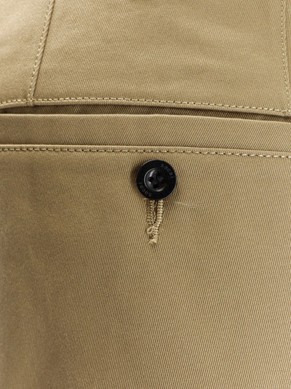 Cotton trousers with belt thumbnail
